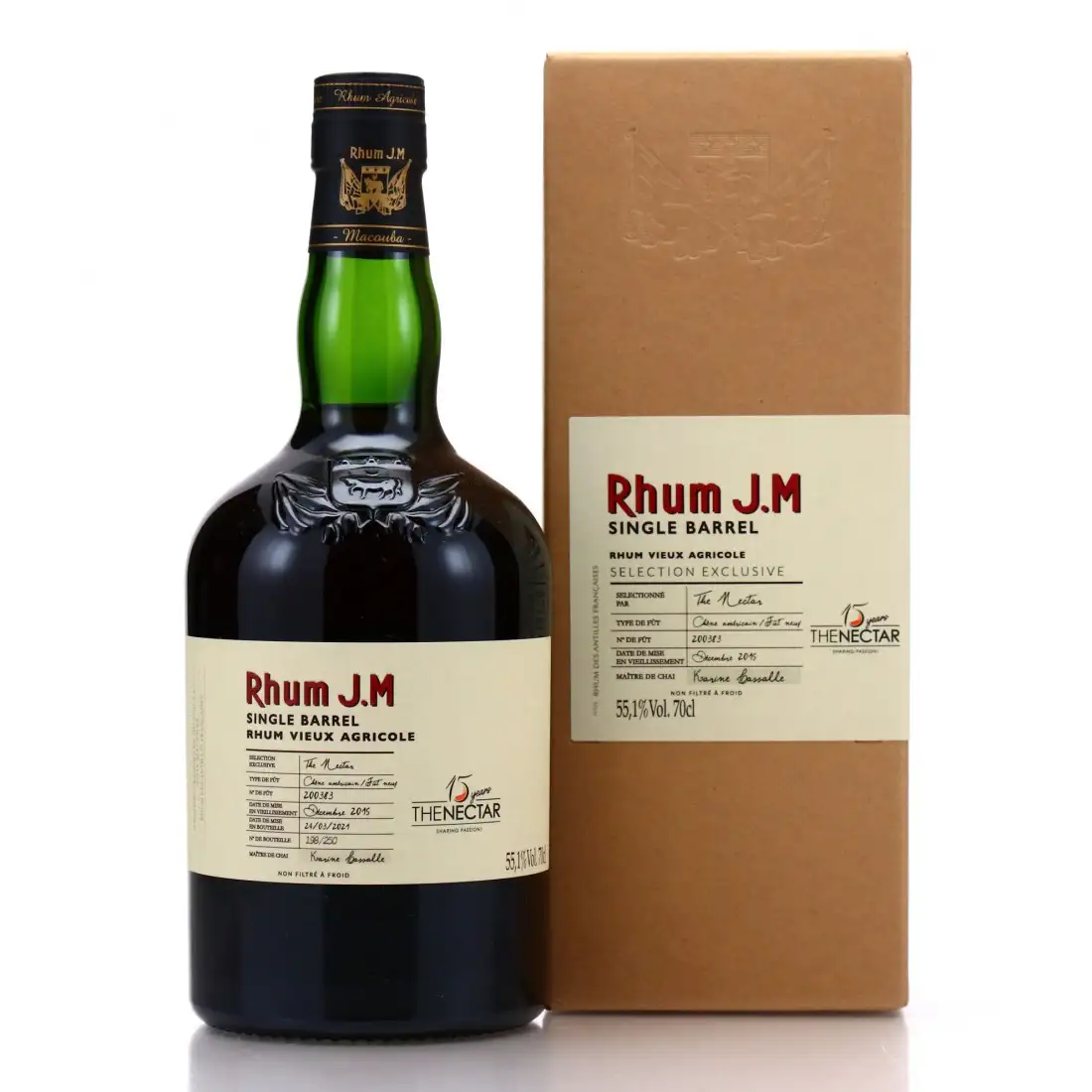 Image of the front of the bottle of the rumSĂ©lection exclusive The Nectar