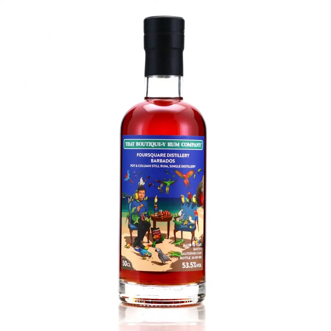 Image of the front of the bottle of the rum Barbados