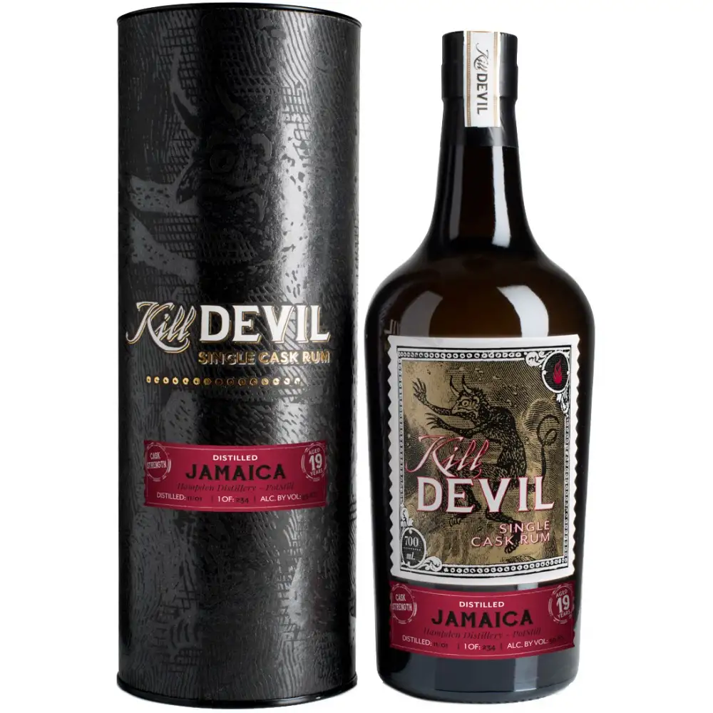 Image of the front of the bottle of the rum Kill Devil