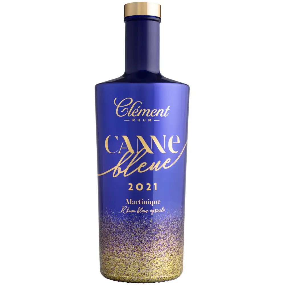 Image of the front of the bottle of the rum Clément Canne Bleue