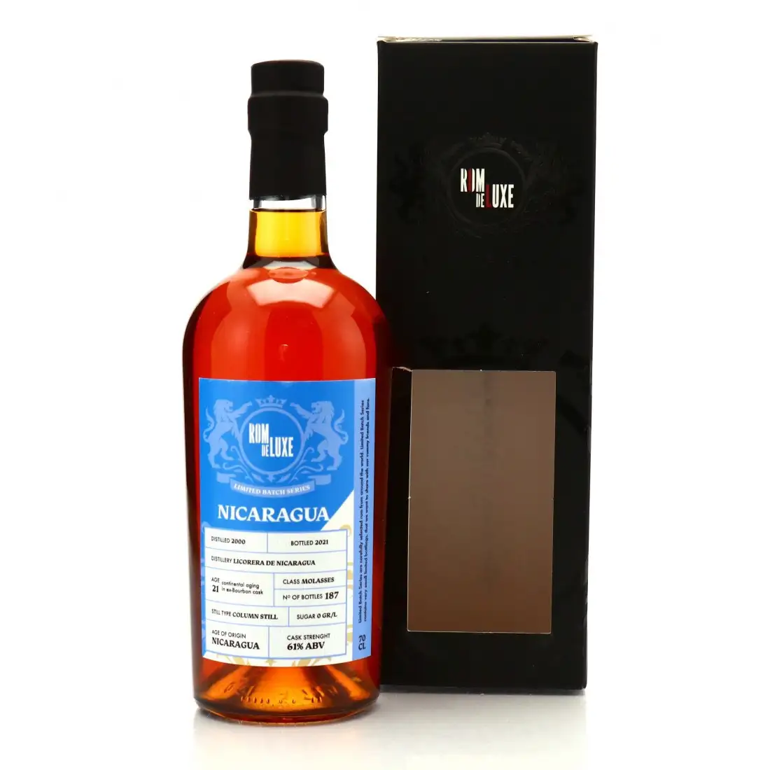 Image of the front of the bottle of the rum Limited Batch Series Nicaragua