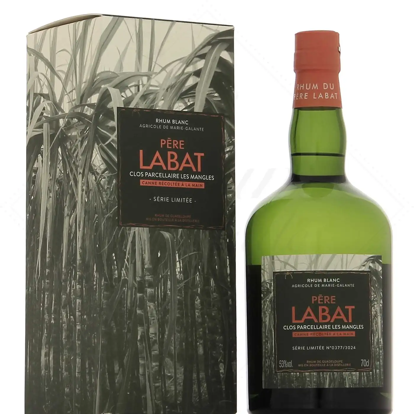 Image of the front of the bottle of the rumPère Labat Clos Parcellaire Les Mangles