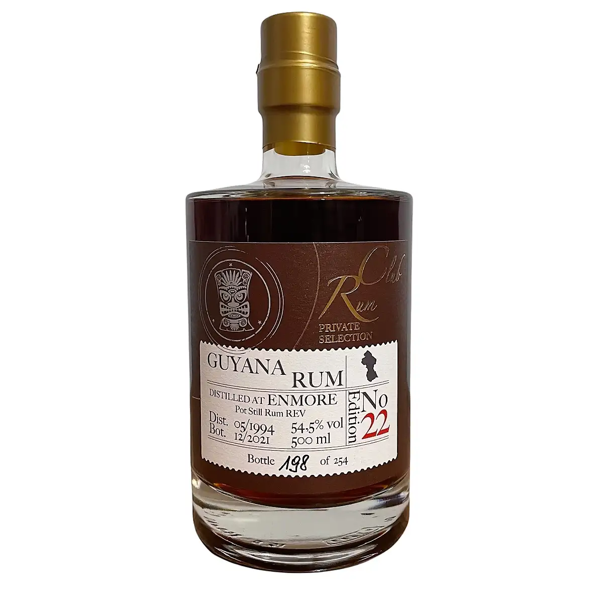 Image of the front of the bottle of the rum Rumclub Private Selection Ed. 22 REV