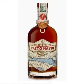 Image of the front of the bottle of the rum Pacto Navio