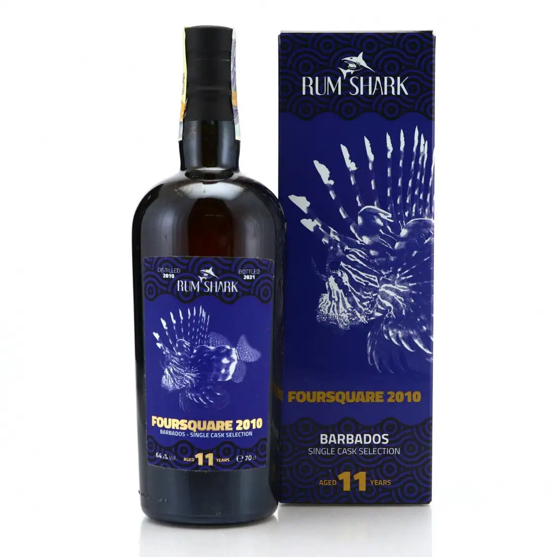 Image of the front of the bottle of the rum 2010