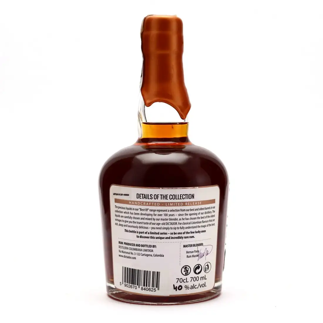 Hochauflösendes Bild der Flasche
