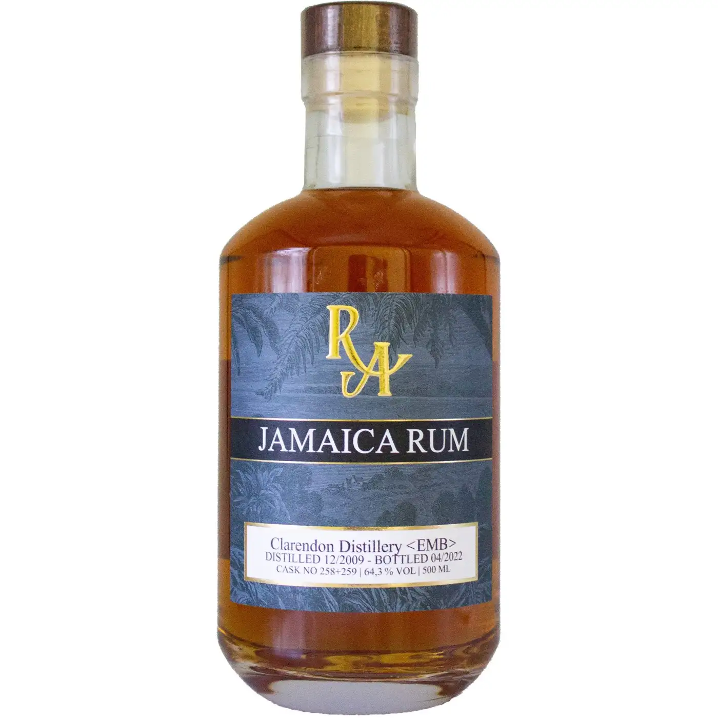 Image of the front of the bottle of the rum Rum Artesanal Jamaica Rum EMB