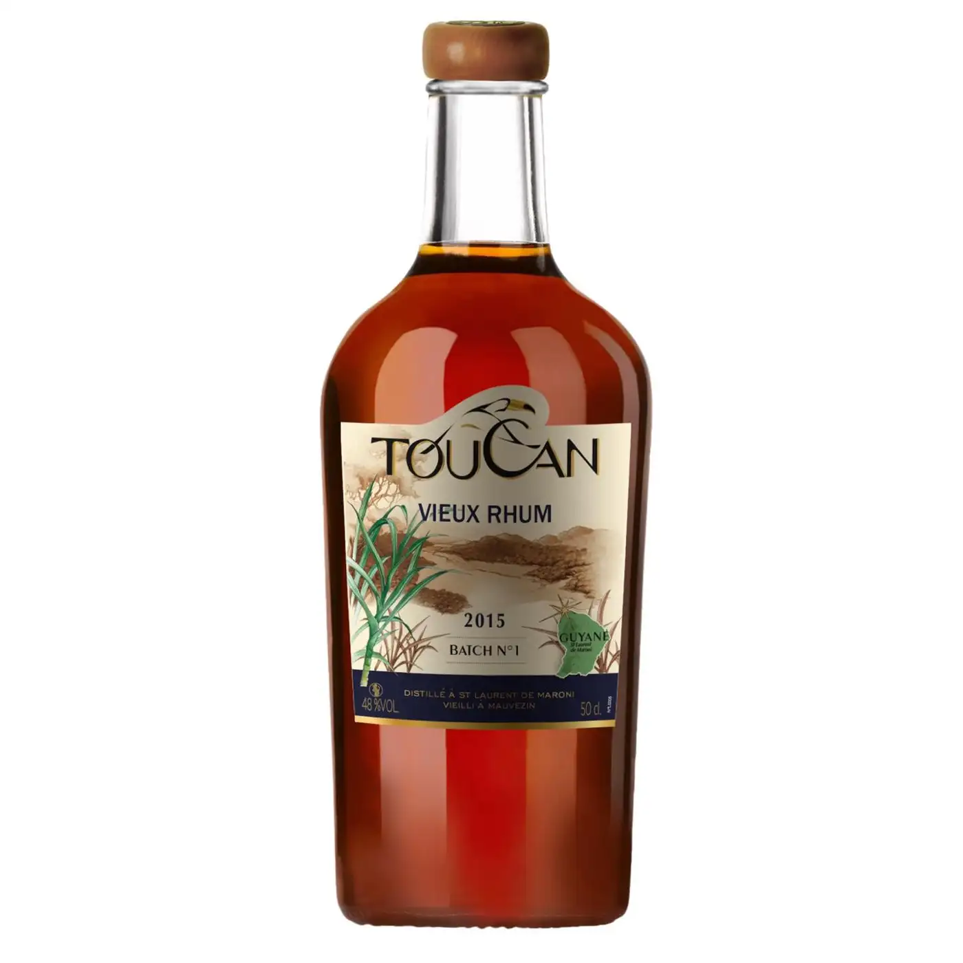 Image of the front of the bottle of the rum Vieux Rhum
