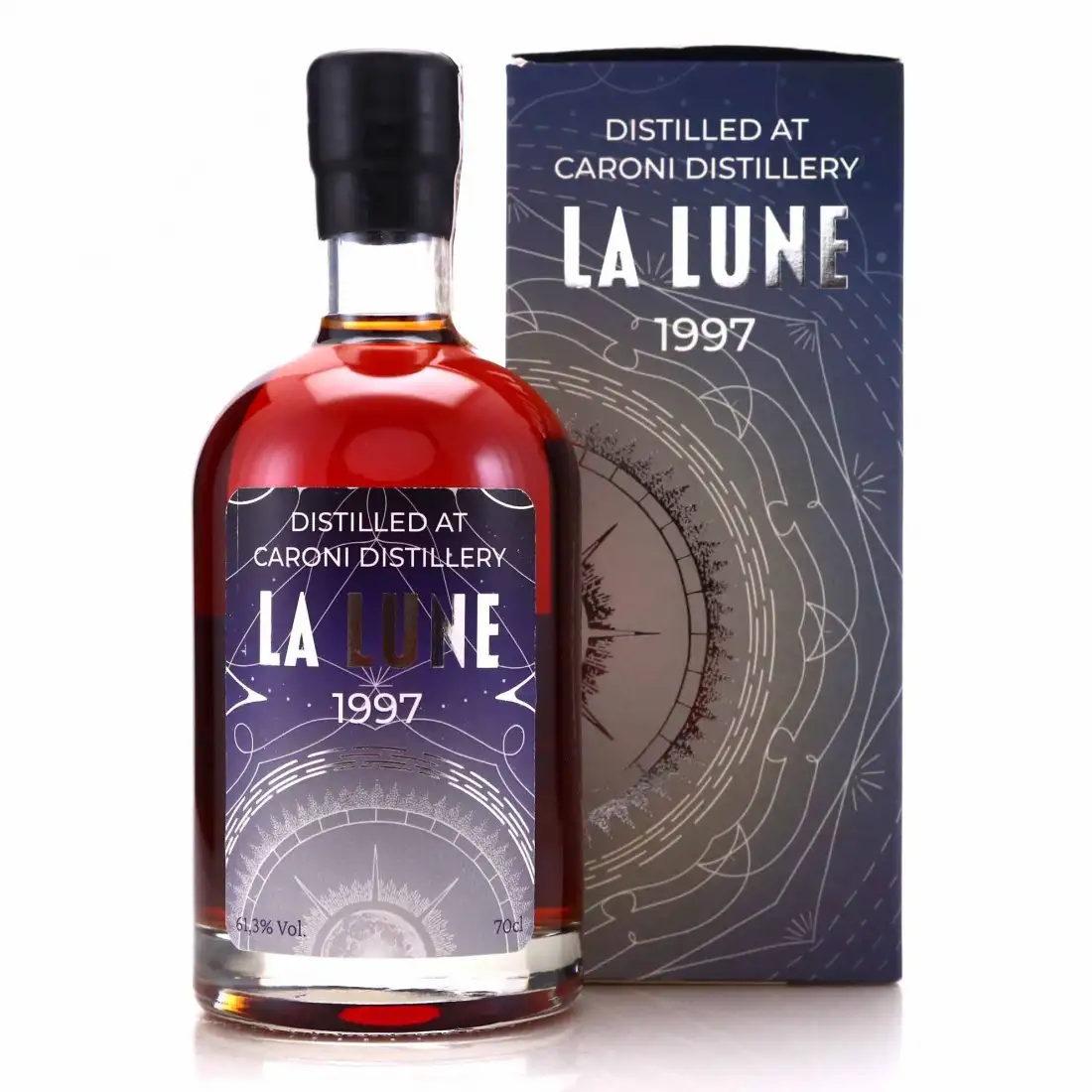 Image of the front of the bottle of the rum La Lune