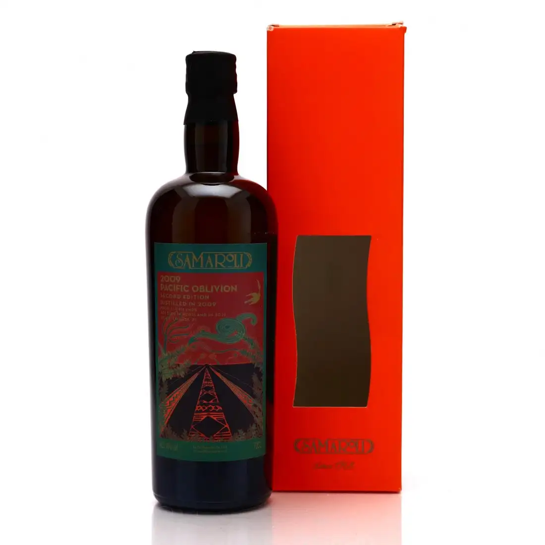 Image of the front of the bottle of the rum Pacific Oblivion Rum
