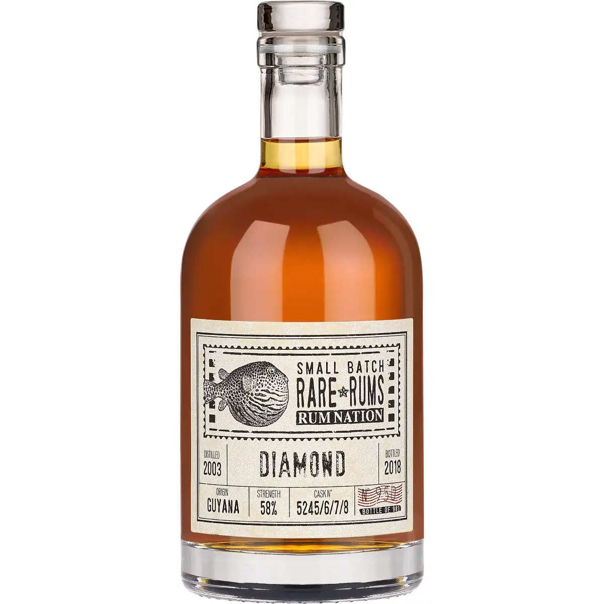 Image of the front of the bottle of the rumSmall Batch Rare Rums SXG