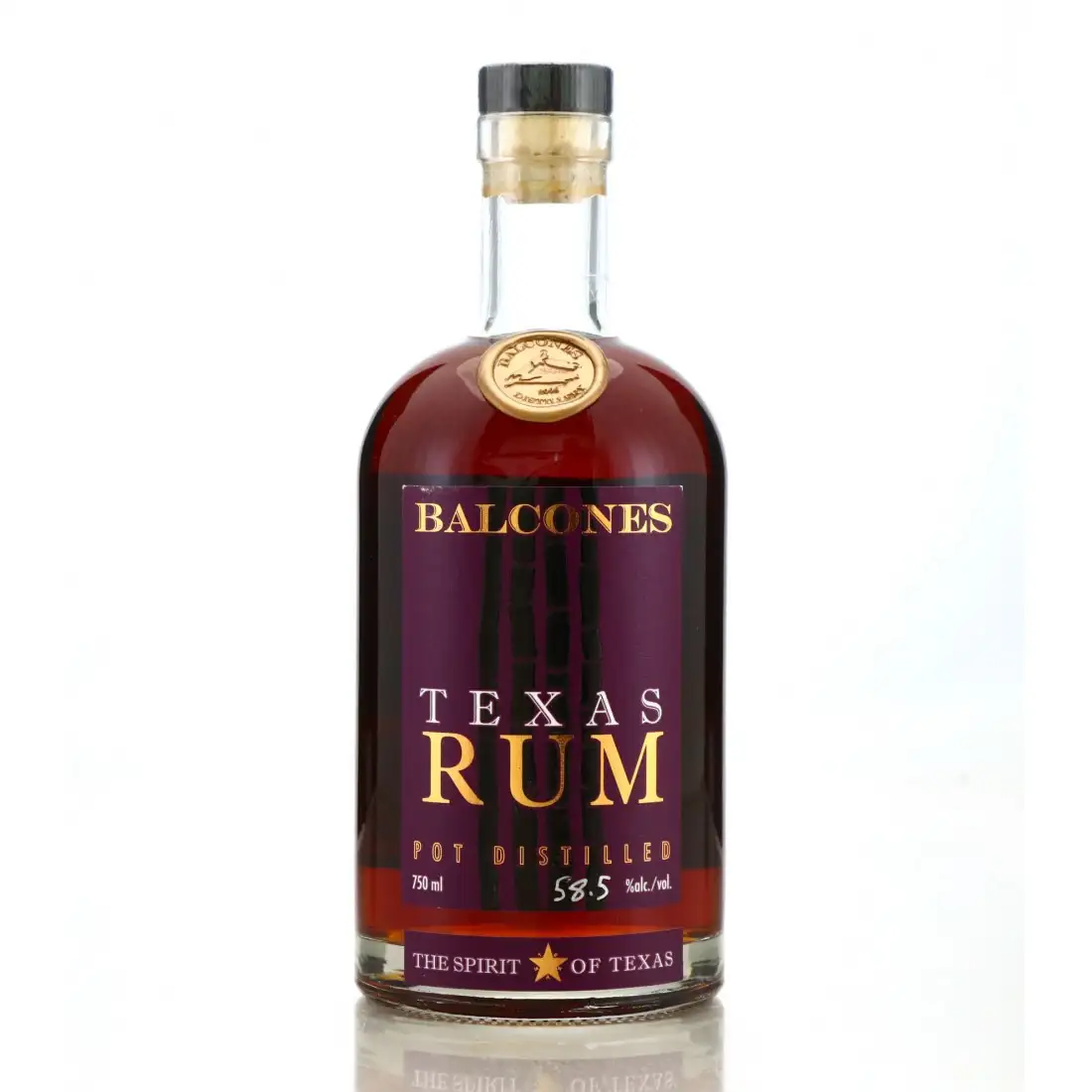 Image of the front of the bottle of the rum Texas Rum