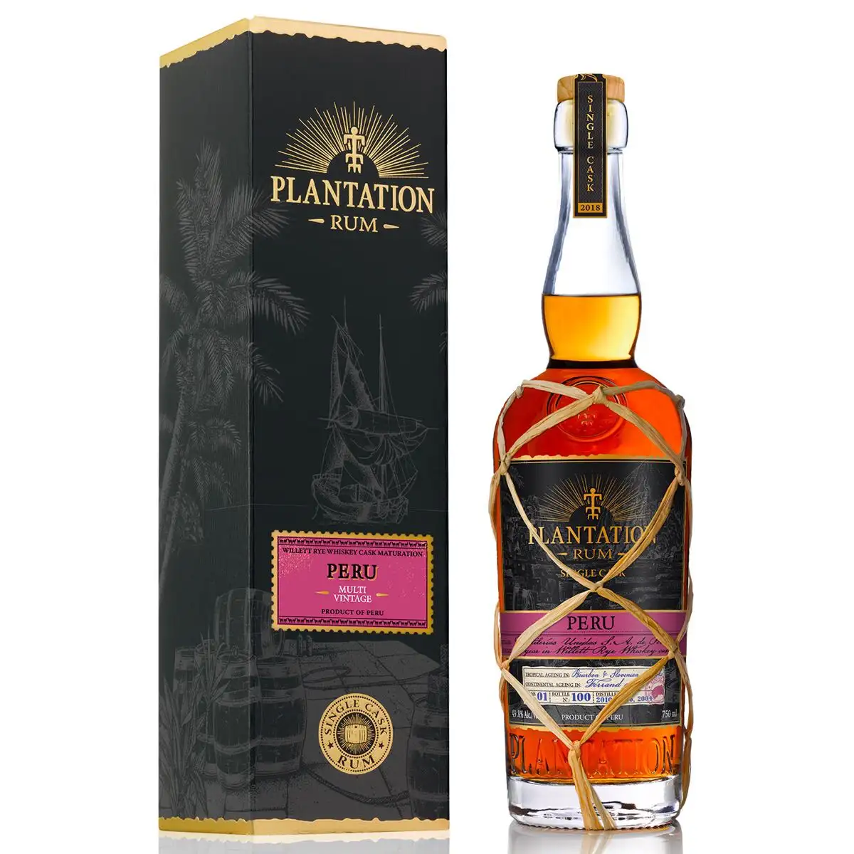 Image of the front of the bottle of the rum Plantation Peru Multi Vintage