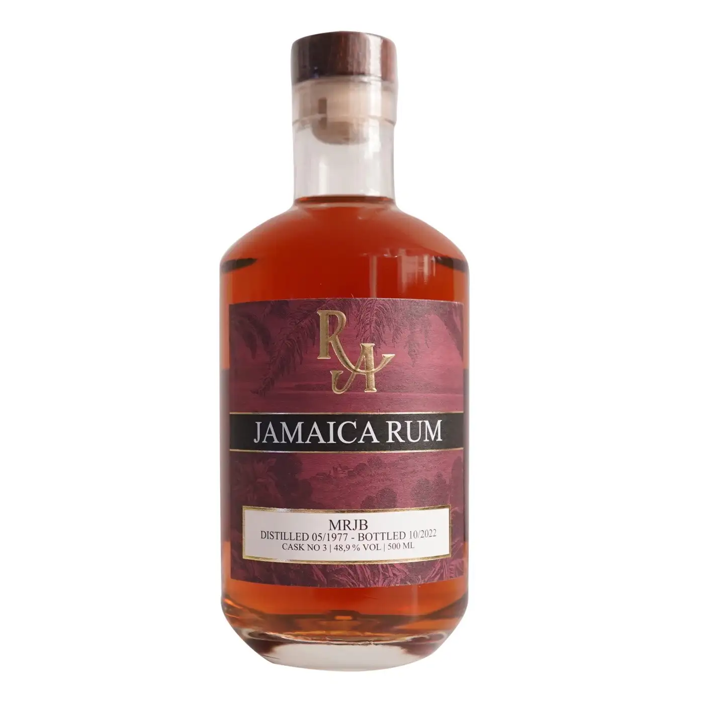 Image of the front of the bottle of the rumRum Artesanal Jamaica Rum MRJB