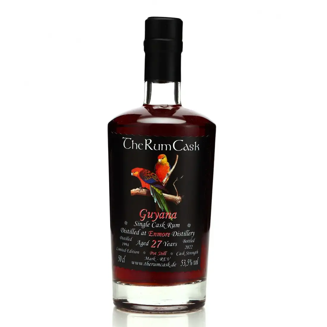 Image of the front of the bottle of the rum Guyana Single Cask Rum REV