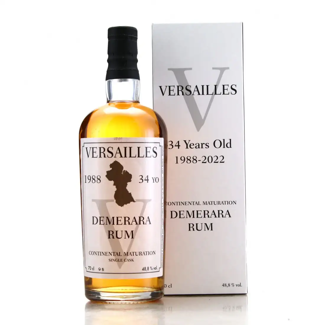 Image of the front of the bottle of the rum Demerara Rum V VSG