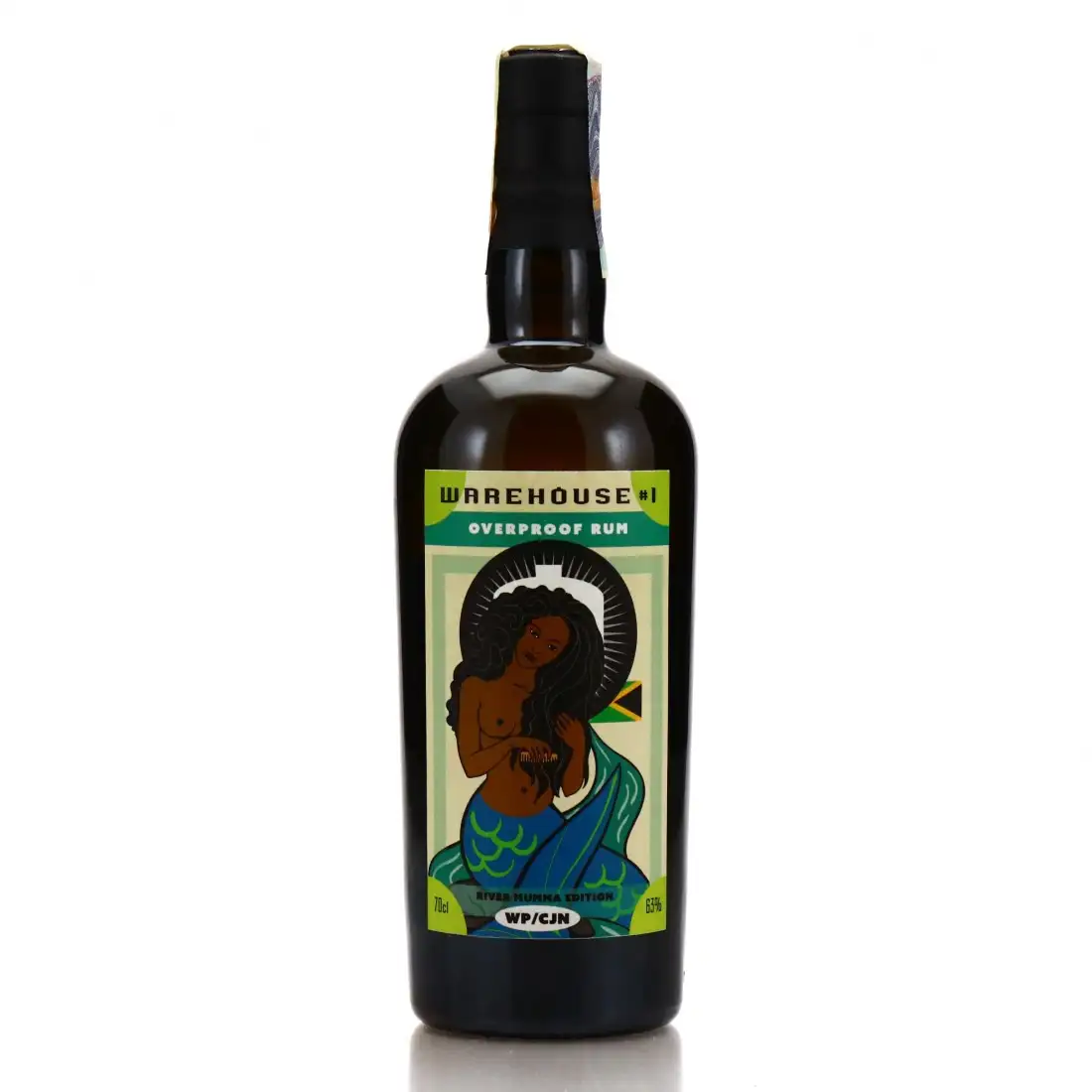 Image of the front of the bottle of the rumOverproof Rum River Mumma Edition WP/CJN