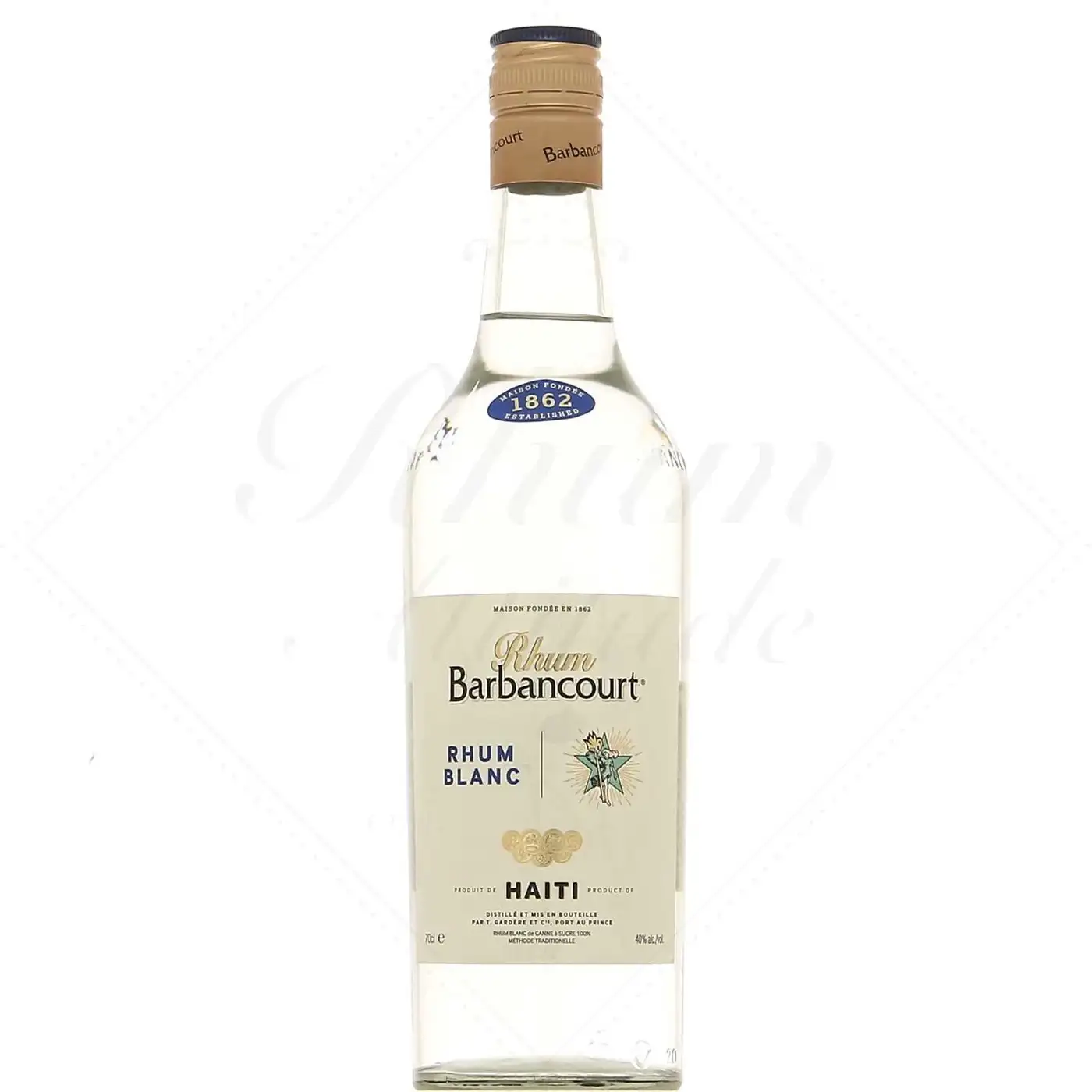 Image of the front of the bottle of the rumRhum Blanc