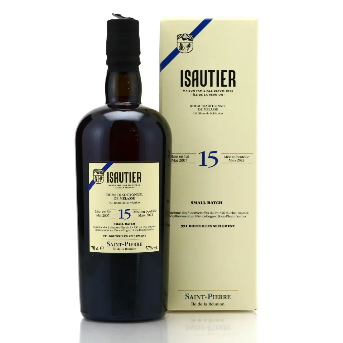 Isautier Rhum Blanc Traditionnel 49%, RX3922