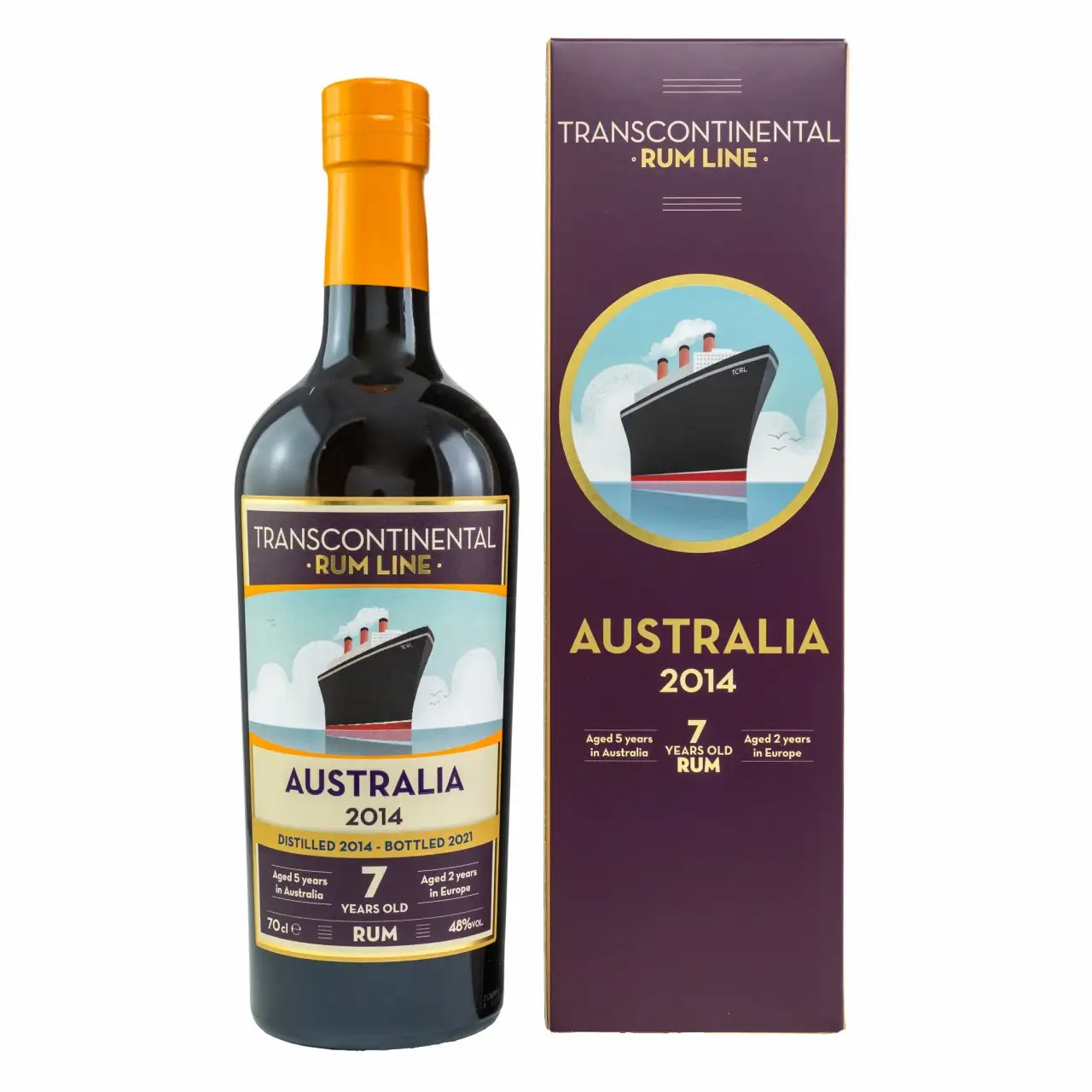 Image of the front of the bottle of the rum Australia