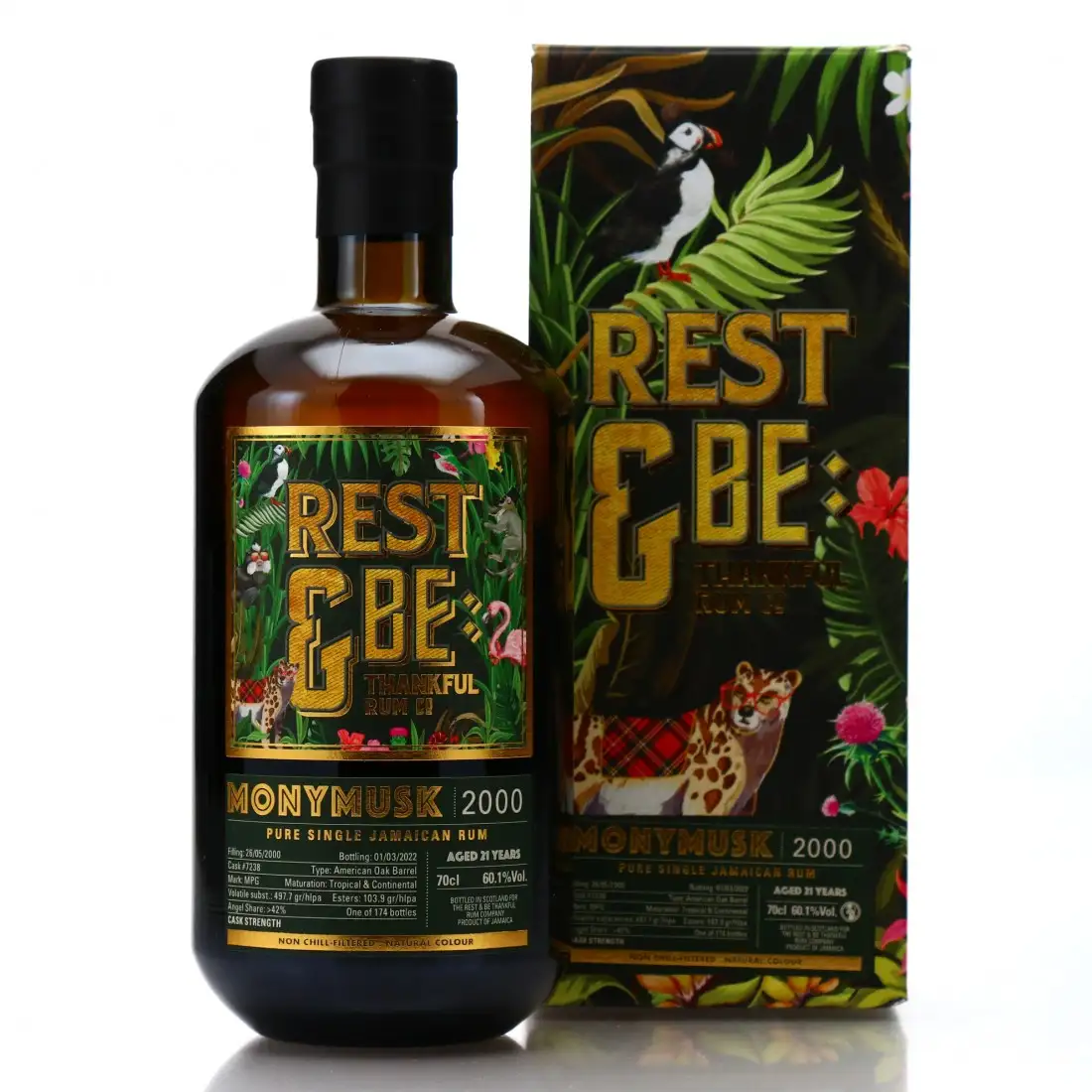 Image of the front of the bottle of the rum MPG