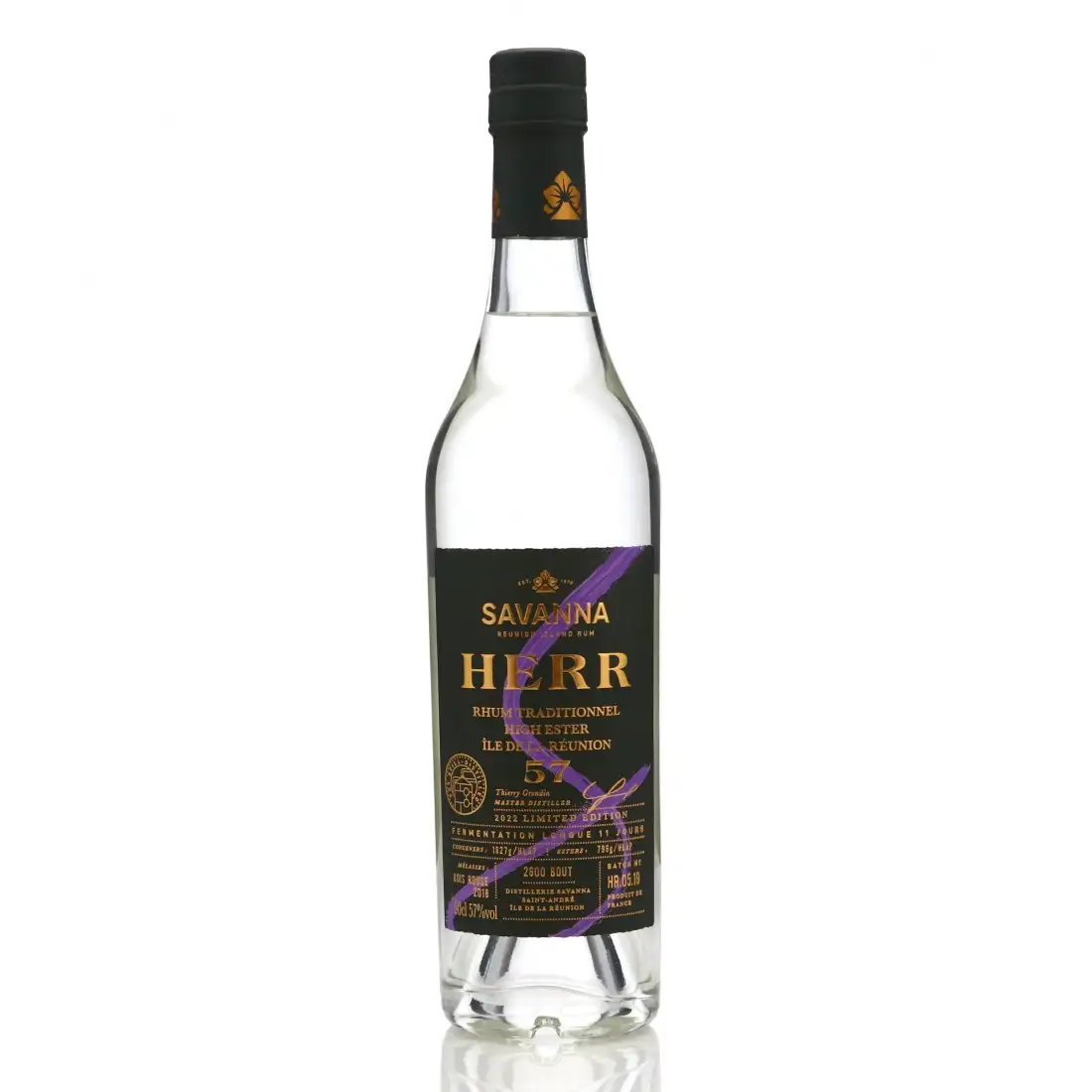 Image of the front of the bottle of the rum 2022 Limited Edition HERR