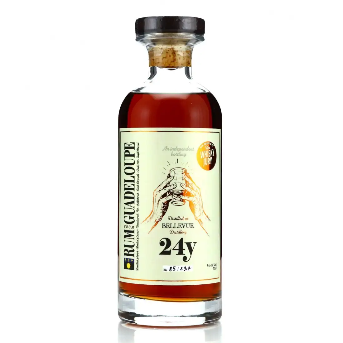 Image of the front of the bottle of the rum Rum Guadeloupe