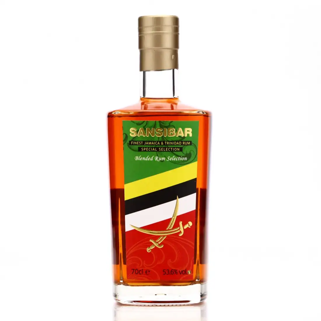 Image of the front of the bottle of the rum Finest Jamaica & Trinidad Rum Special Selection