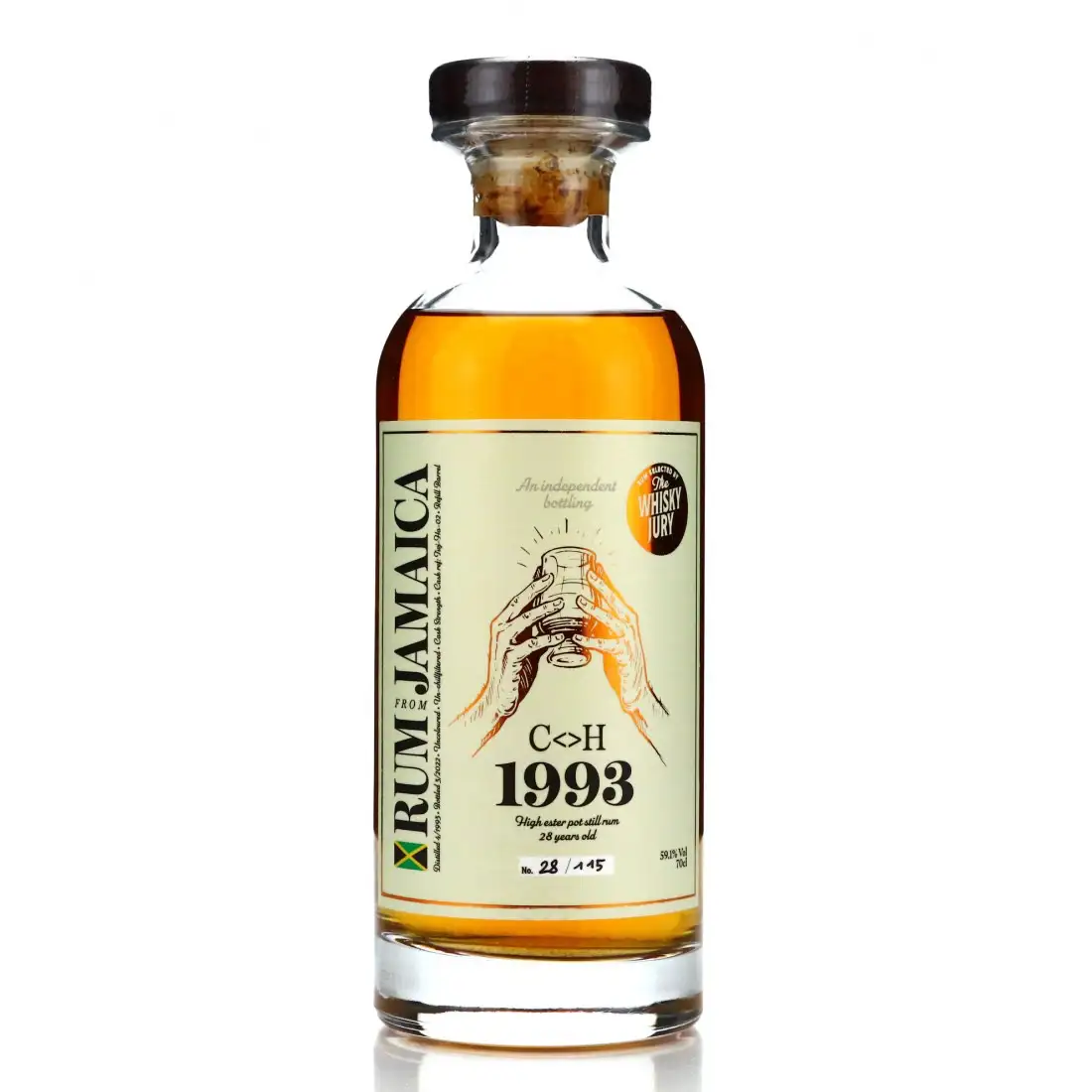 Image of the front of the bottle of the rum Spiritsproject Rum from Jamaica C<>H