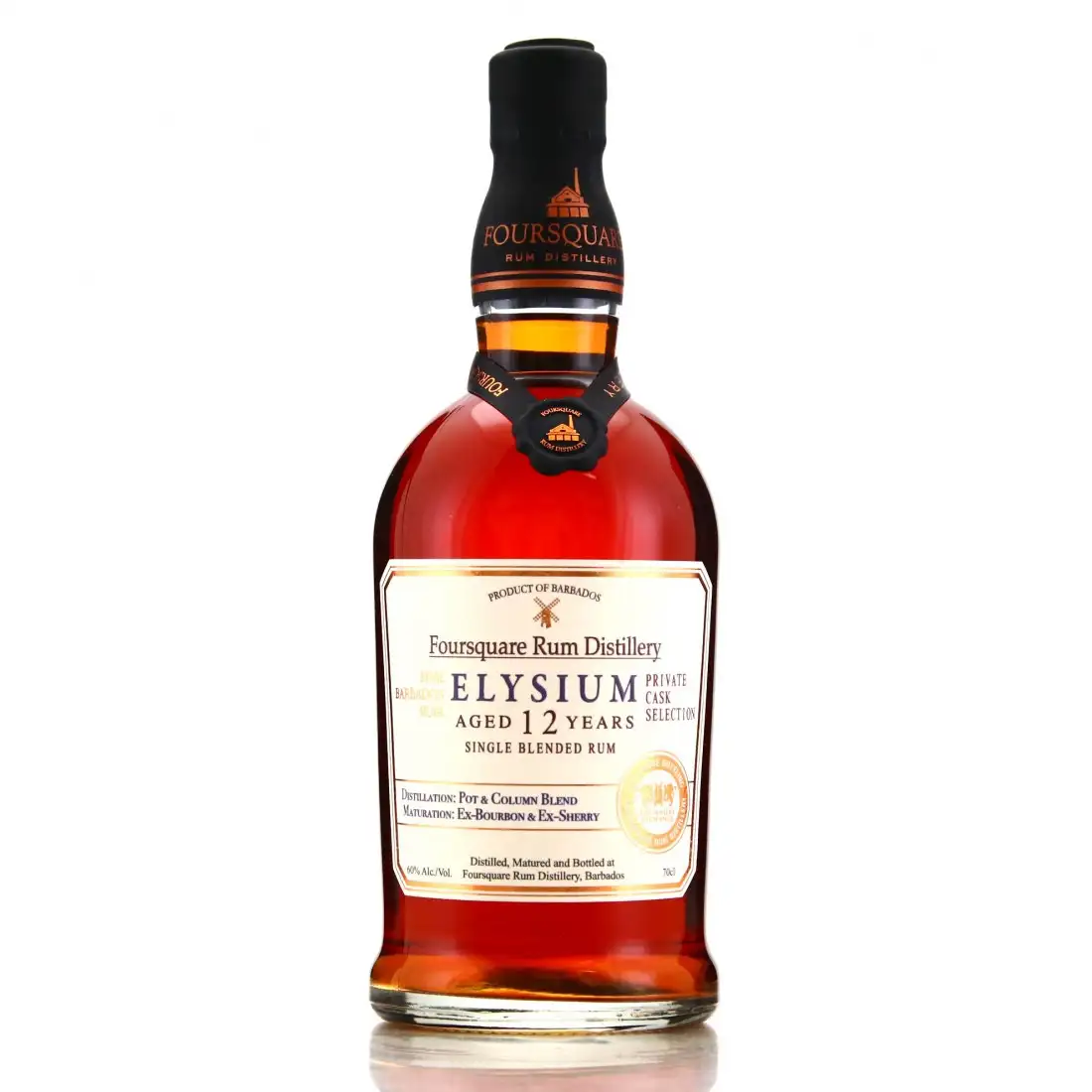 Image of the front of the bottle of the rum Private Cask Selection Elysium
