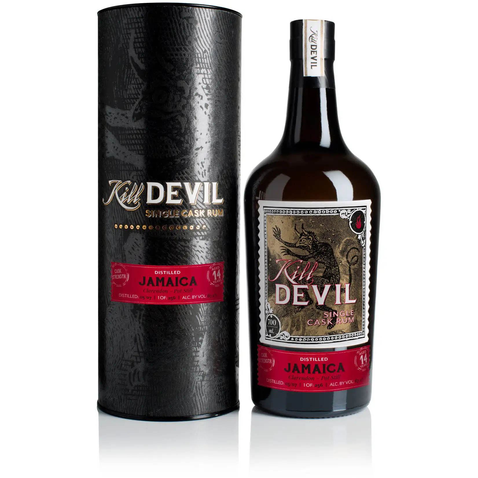 Image of the front of the bottle of the rumKill Devil