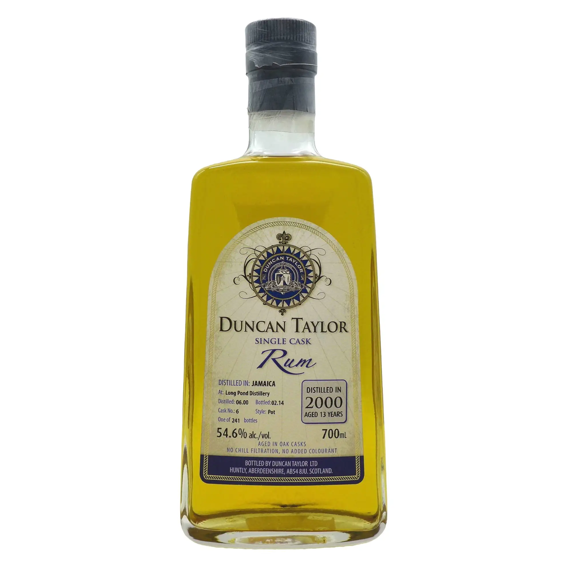 Image of the front of the bottle of the rumSingle Cask Rum