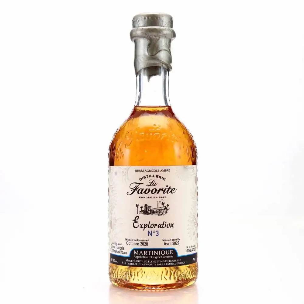 Image of the front of the bottle of the rum Exploration N°3