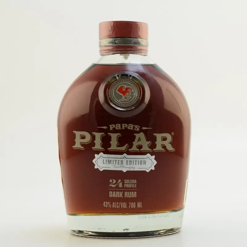 Image of the front of the bottle of the rum Papa‘s Pilar Sherry Finish