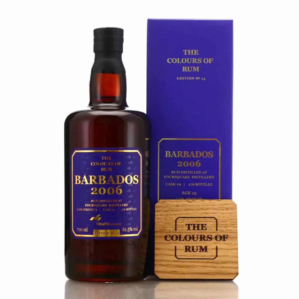 Image of the front of the bottle of the rum Barbados No. 15