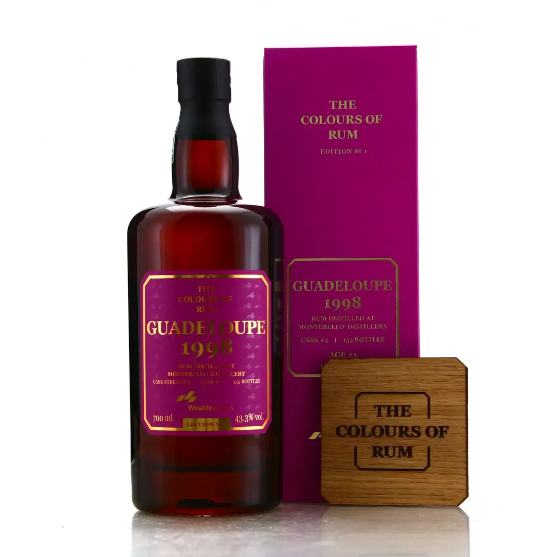 Image of the front of the bottle of the rumMontebello Guadeloupe No. 1