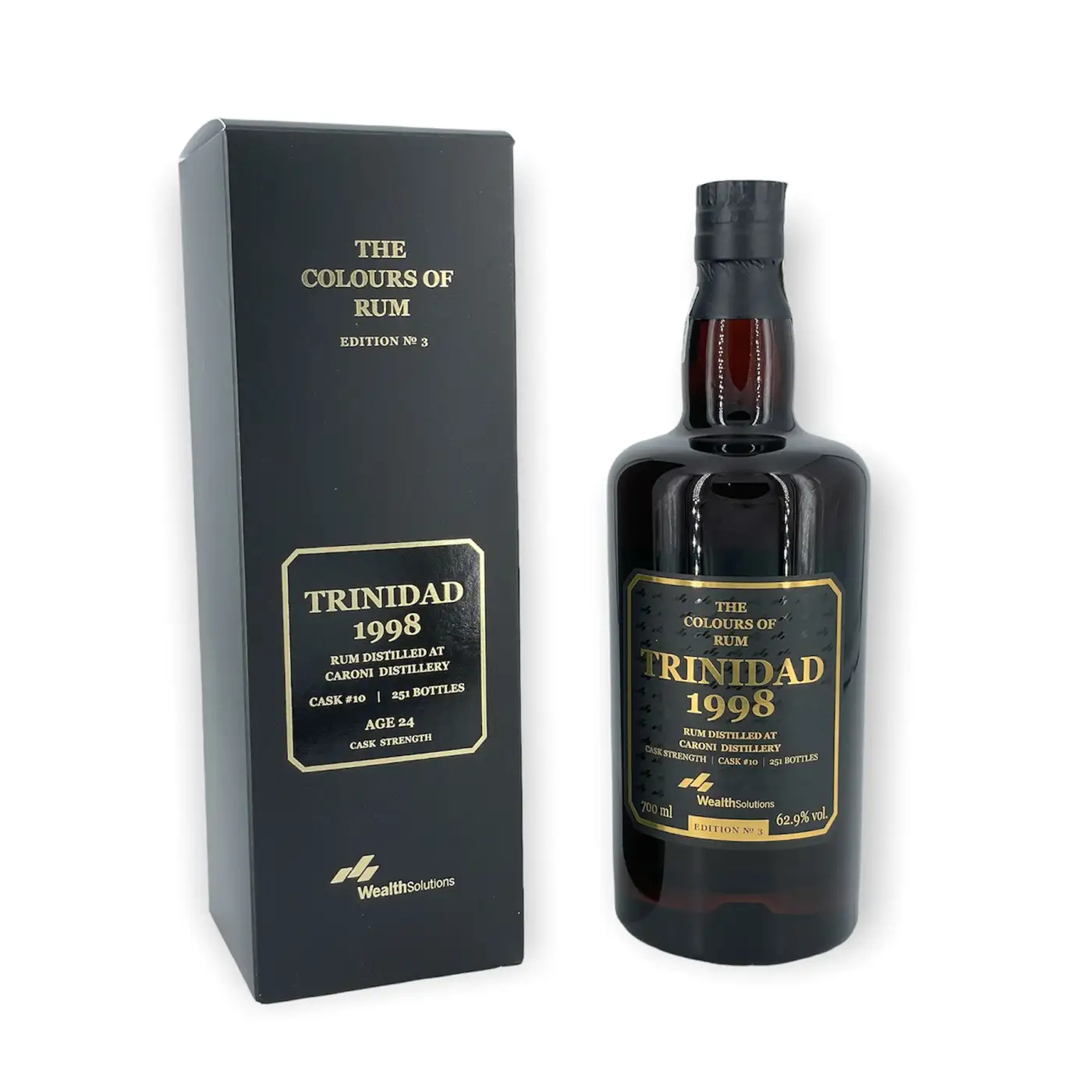 Image of the front of the bottle of the rumTrinidad No. 3