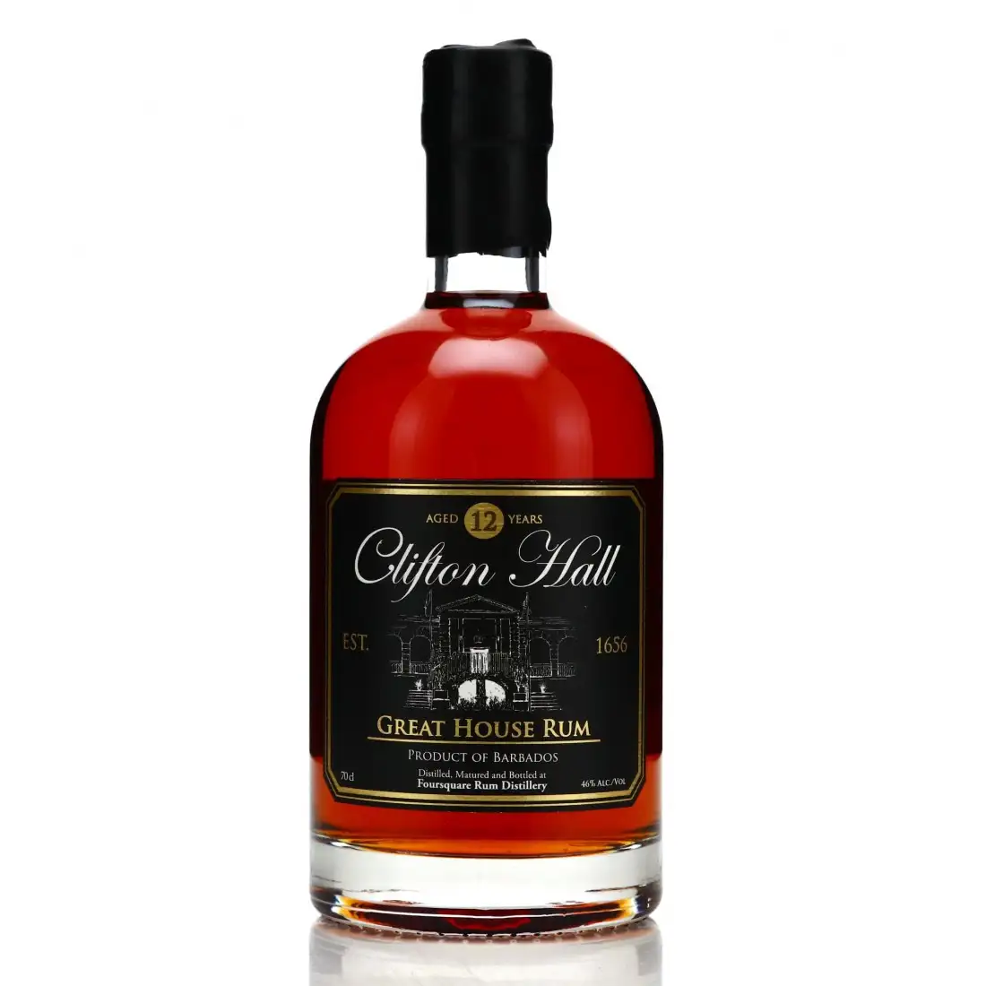 Image of the front of the bottle of the rum Clifton Hall Great House (2022)