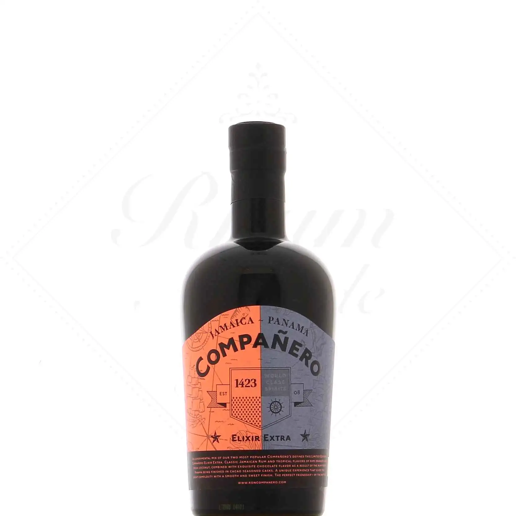 Image of the front of the bottle of the rum Companero Elixir Extra (Jamaica - Panama)