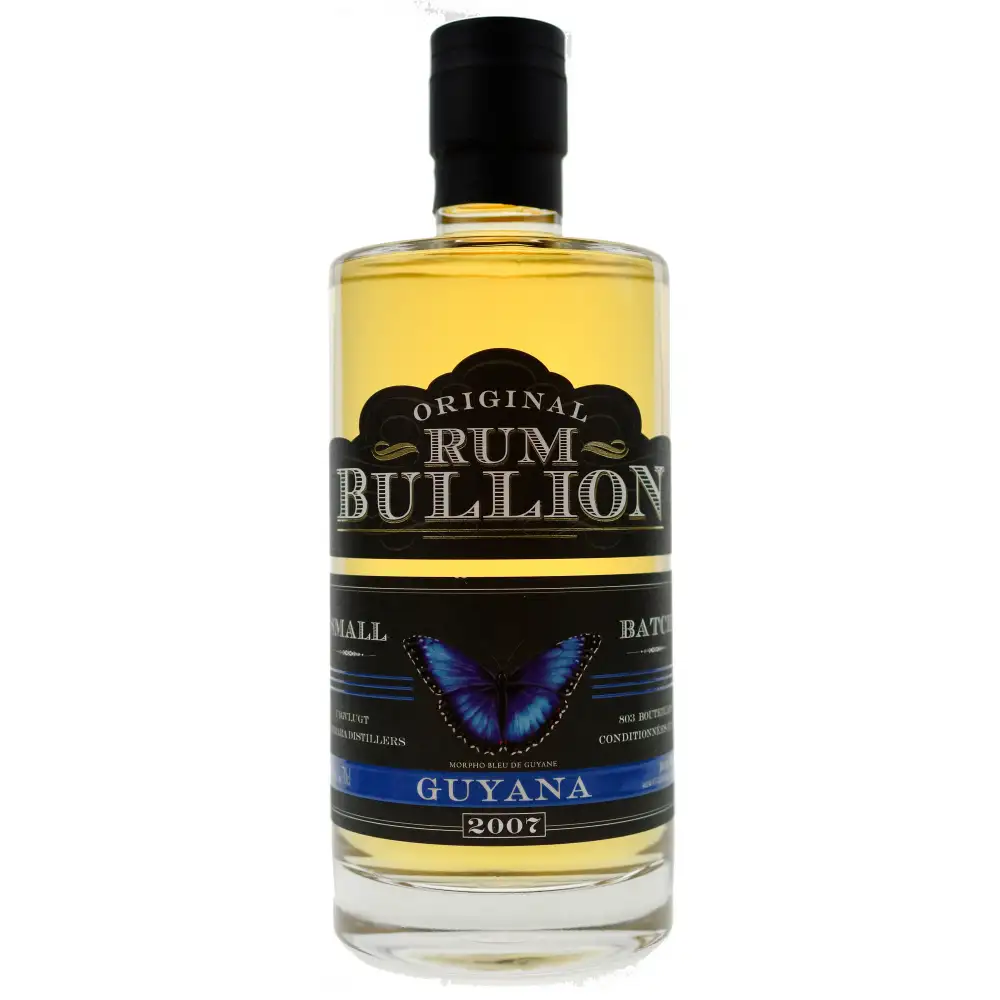 Image of the front of the bottle of the rum Rum Bullion