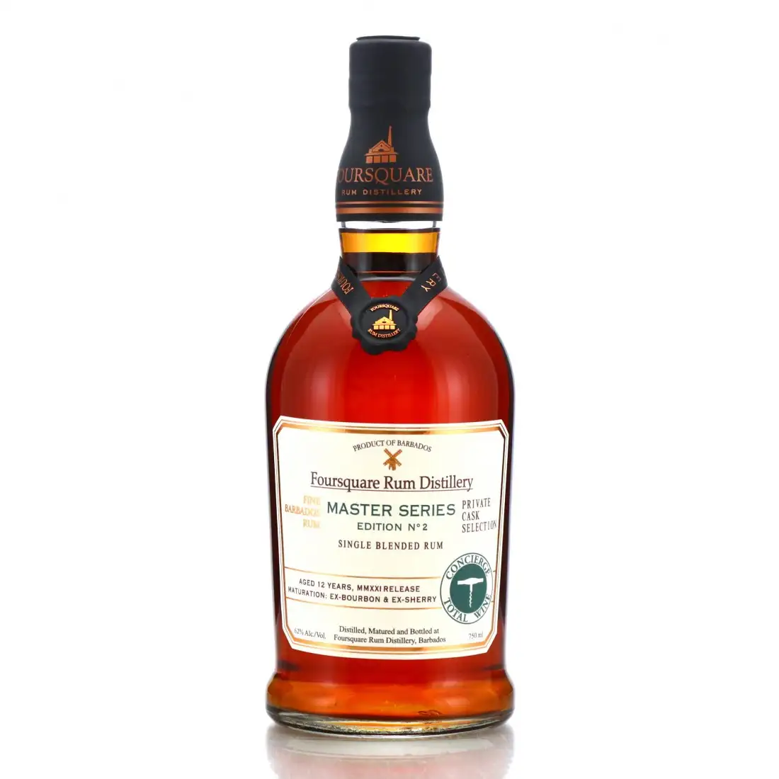 Image of the front of the bottle of the rum Master Series No.2 (Concierge Total Wine)