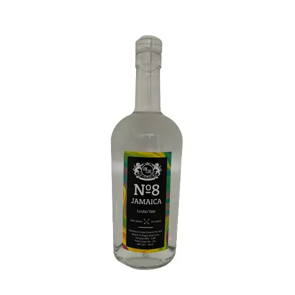 Image of the front of the bottle of the rumNew Make No 8 - Jamaica Luidas Vale WPL - CJN