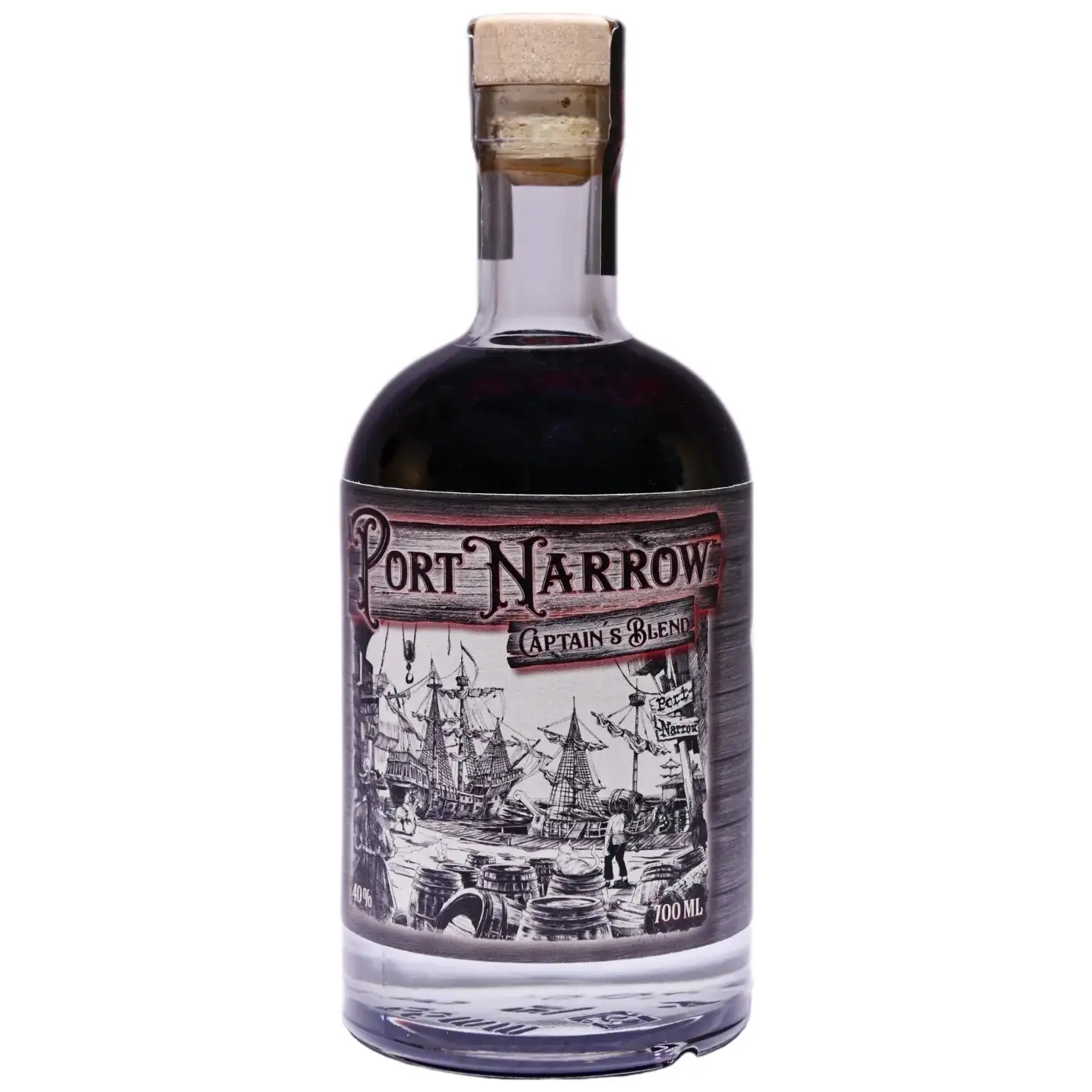 Image of the front of the bottle of the rum Port Narrow Captain's Blend