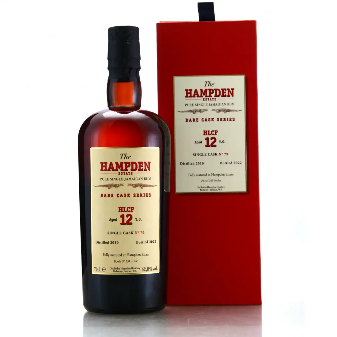 Image of the front of the bottle of the rumRare Cask Series HLCF