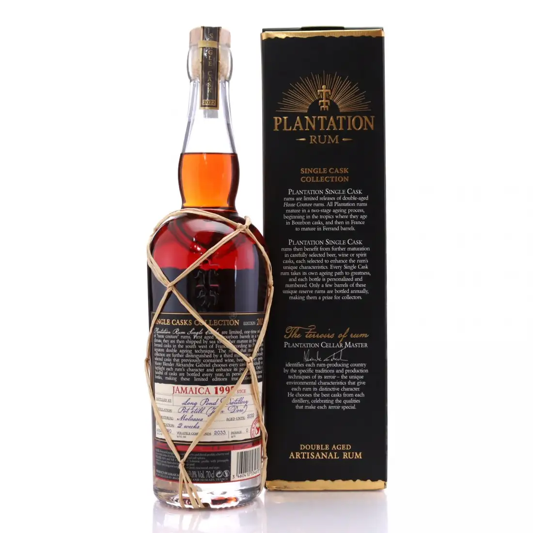 Image of the front of the bottle of the rum Plantation Finished in 10 Générations cask STC❤️E
