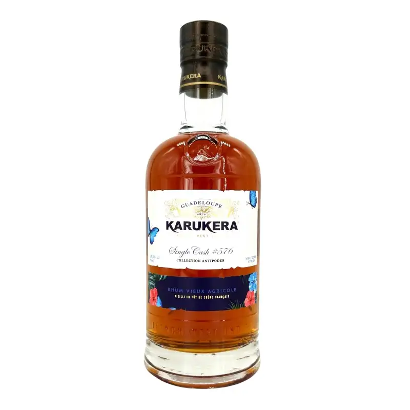 Image of the front of the bottle of the rum Single Cask