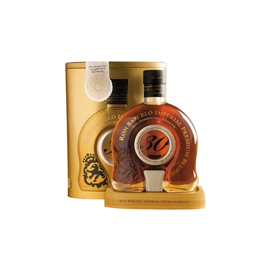 Image of the front of the bottle of the rum Ron Barceló Imperial Premium 30