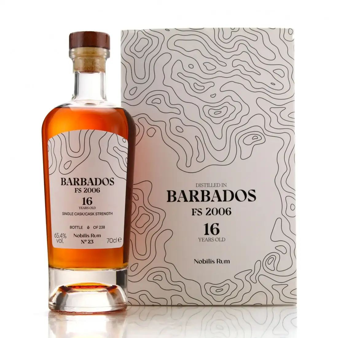 Image of the front of the bottle of the rum No. 23 Barbados FS
