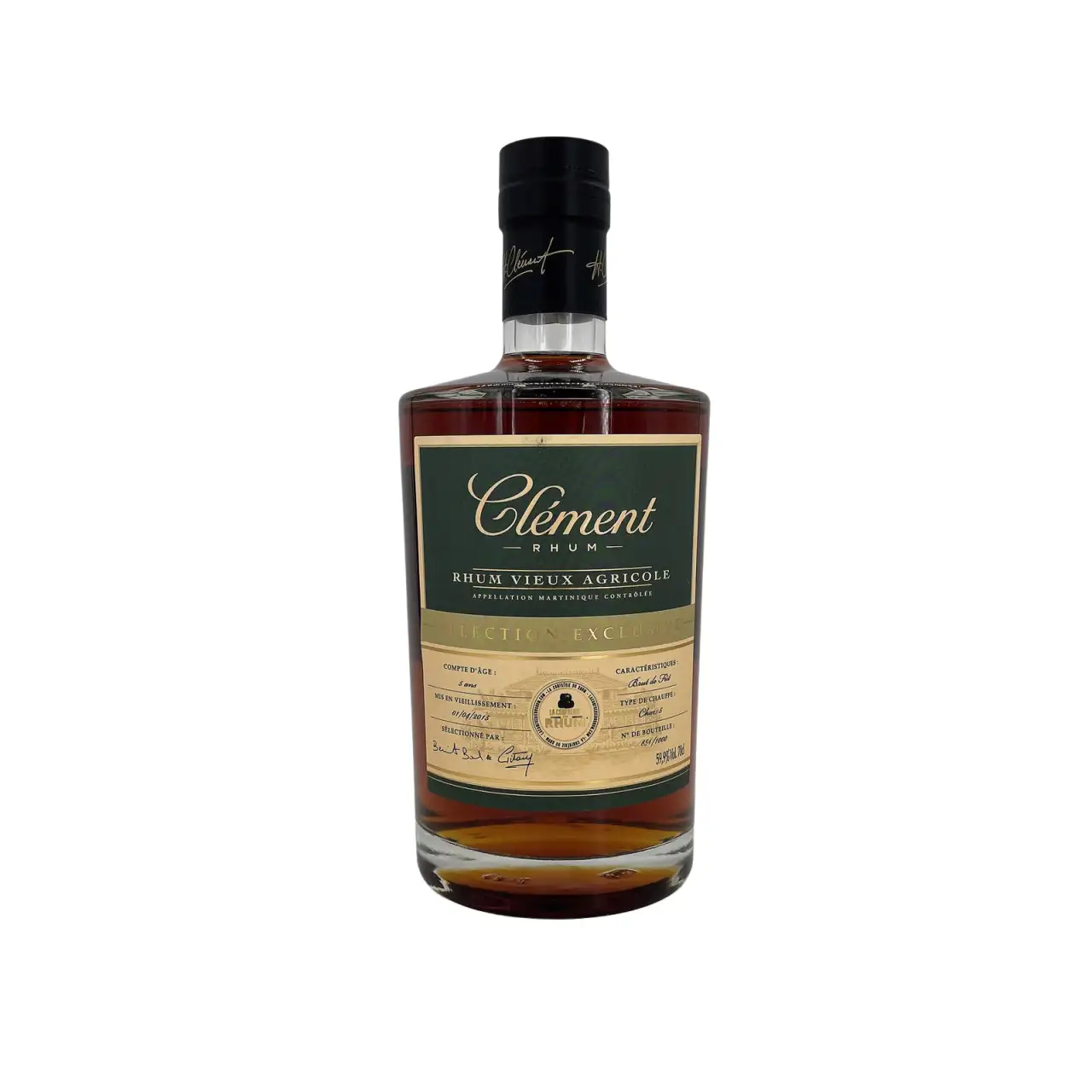 Image of the front of the bottle of the rumClément Selection Exclusive (Batch 2)