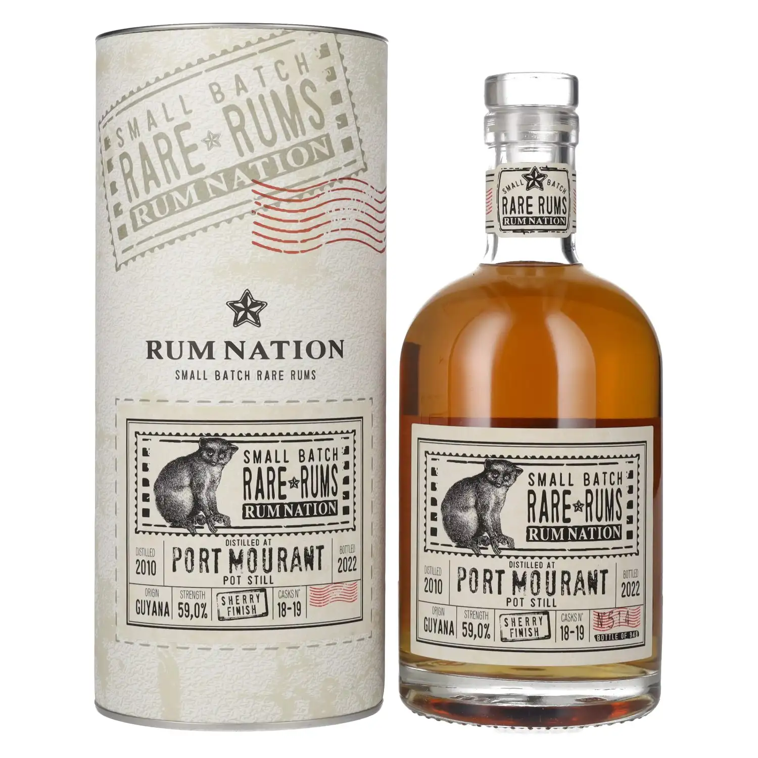 Image of the front of the bottle of the rum Small Batch Rare Rums